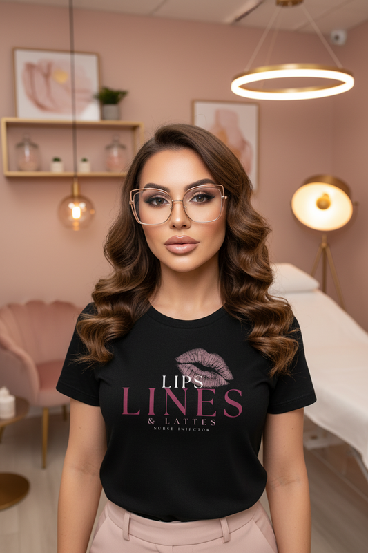 Lips, Lines & Lattes Women's Relaxed Tee | XII