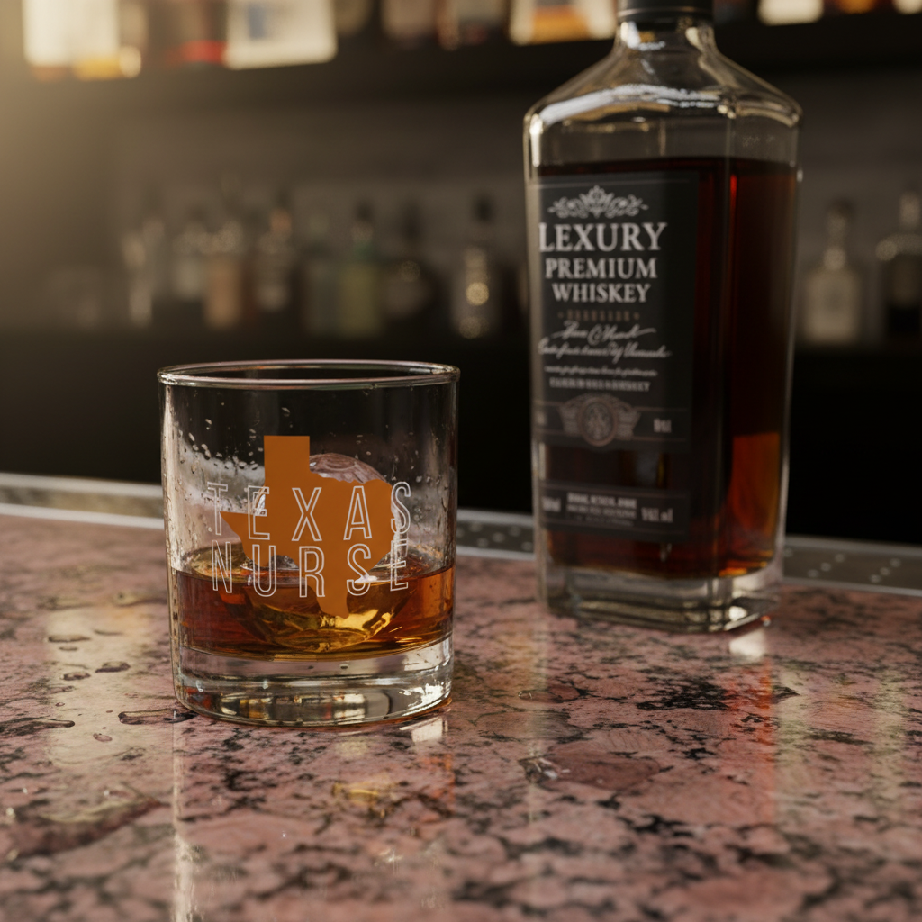 Texas Nurse State Glassware