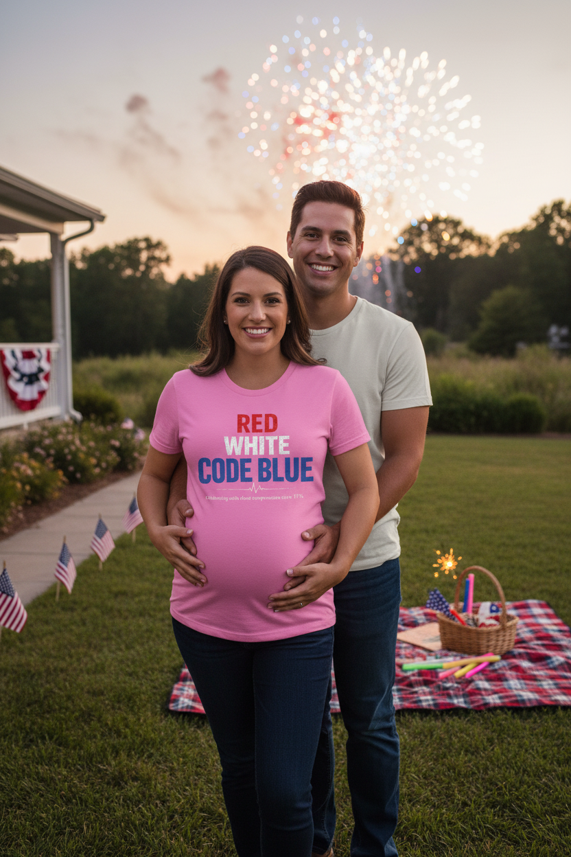 Red, White, Code Blue Tee | XII
