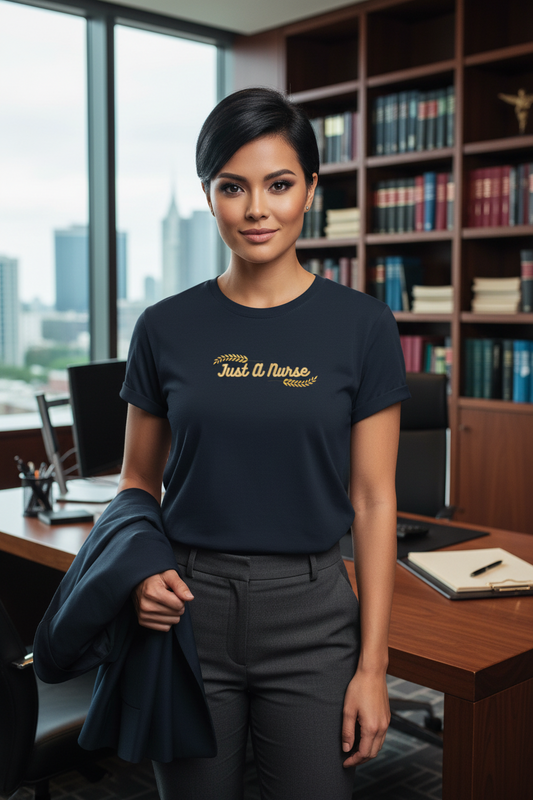 Just A Nurse Wheat Tee | XII