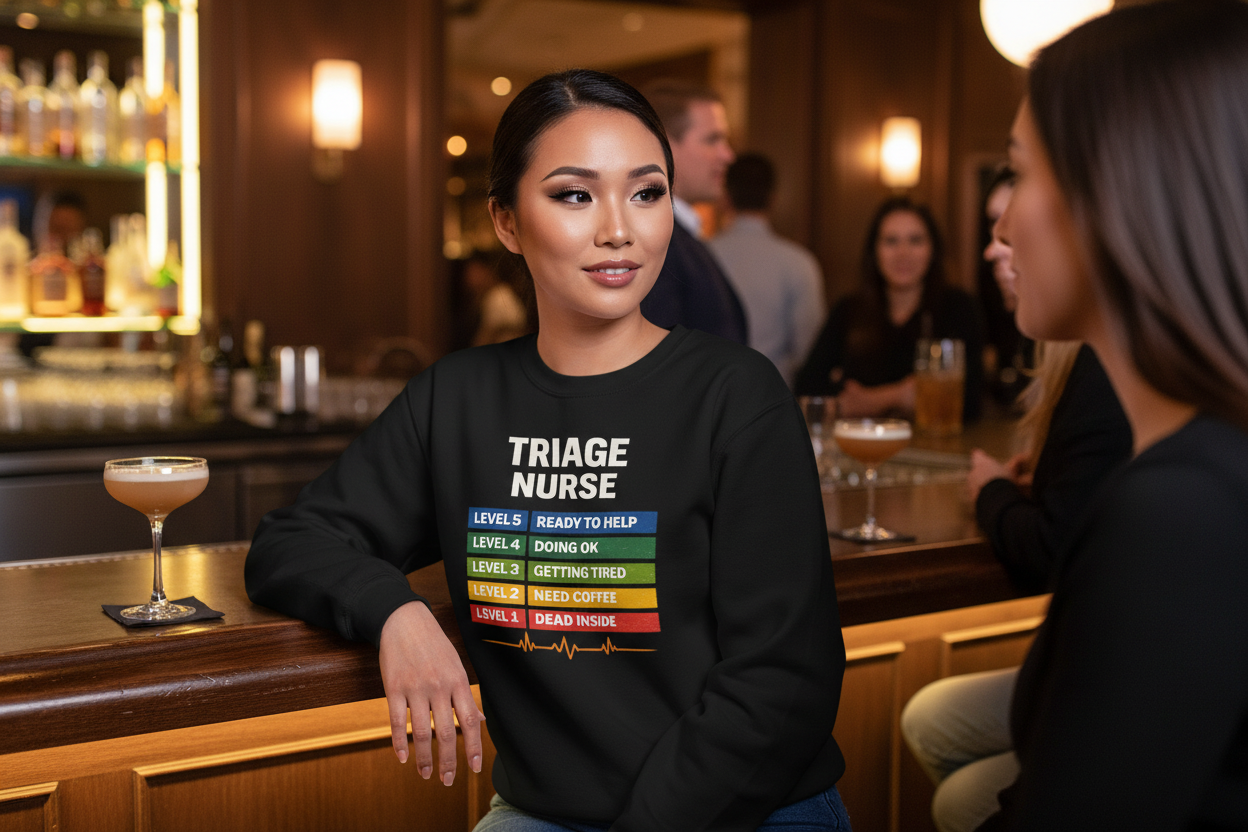 Triage Nurse Mood Crewneck