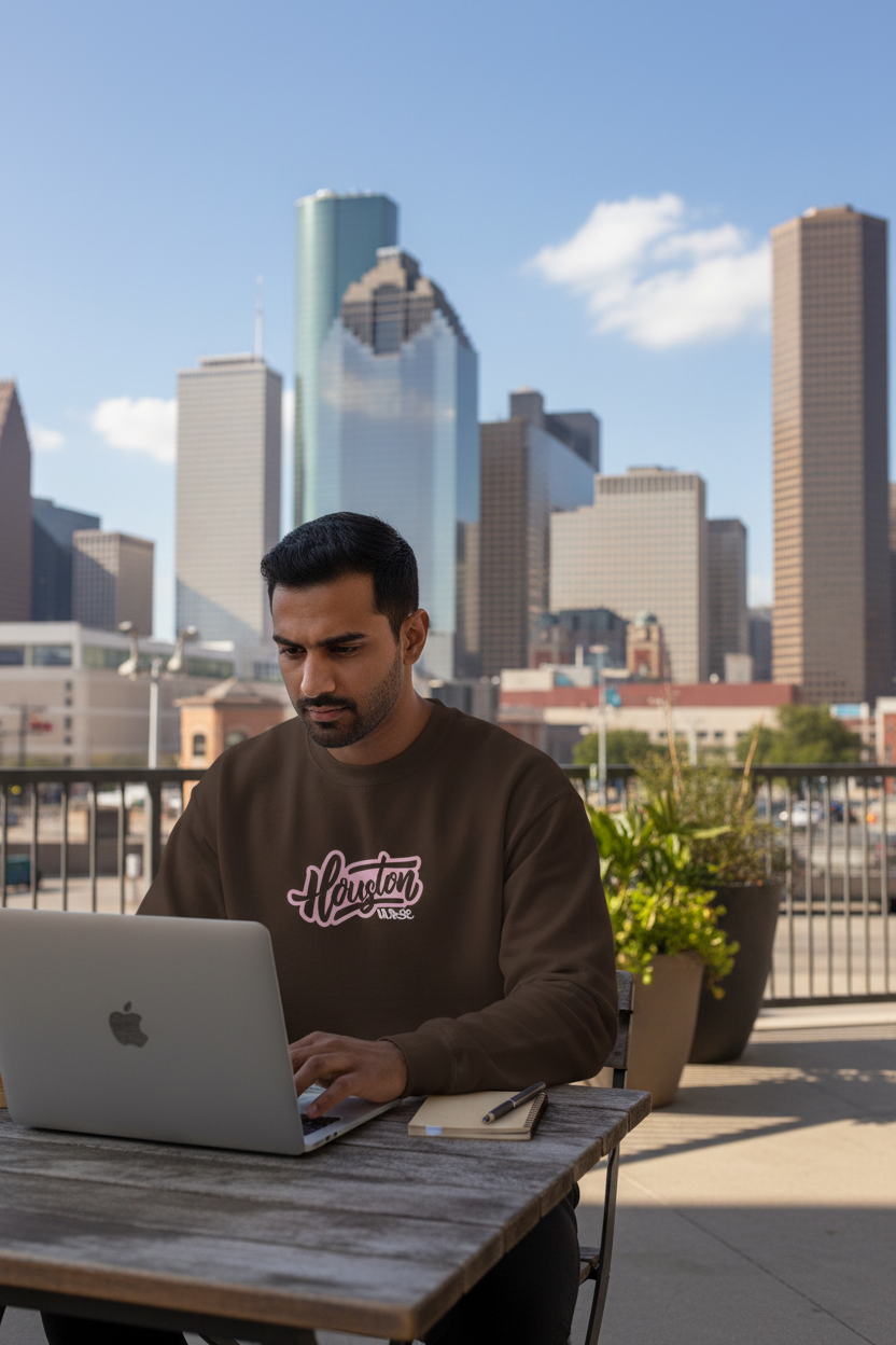 Houston Nurse Graffiti Crewneck | XII