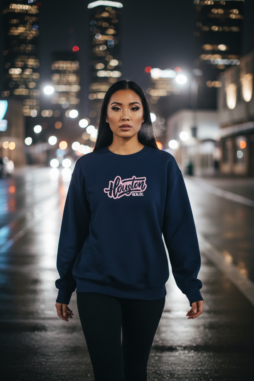 Houston Nurse Graffiti Crewneck | XII