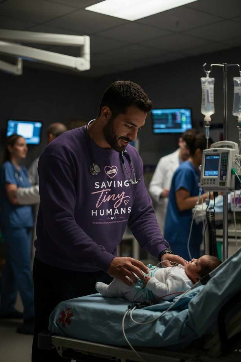 Saving Tiny Humans Crewneck