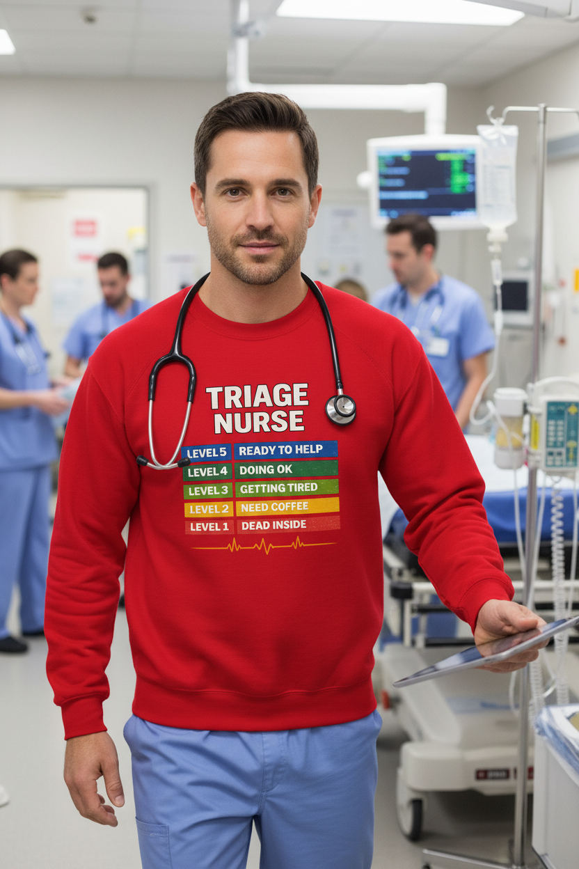 Triage Nurse Mood Crewneck