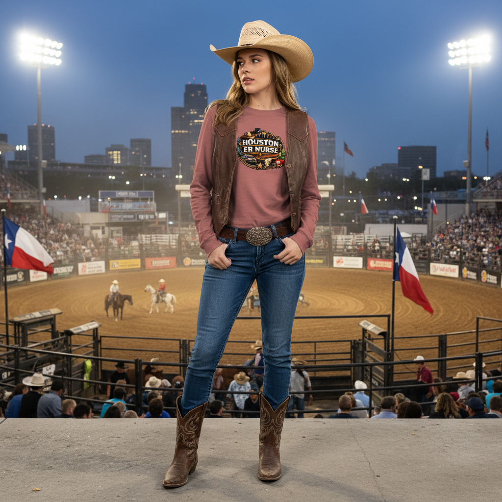 Houston ER Nurse (Pride) Long Sleeve