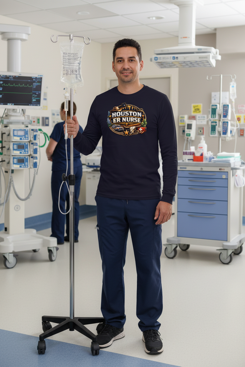 Houston ER Nurse (Pride) Long Sleeve