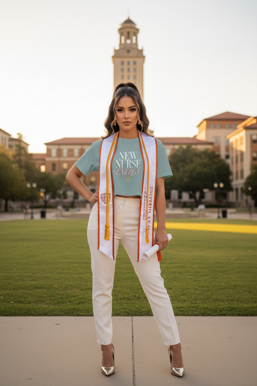 NEW NURSE ENERGY WOMEN’S CROP TEE | XII