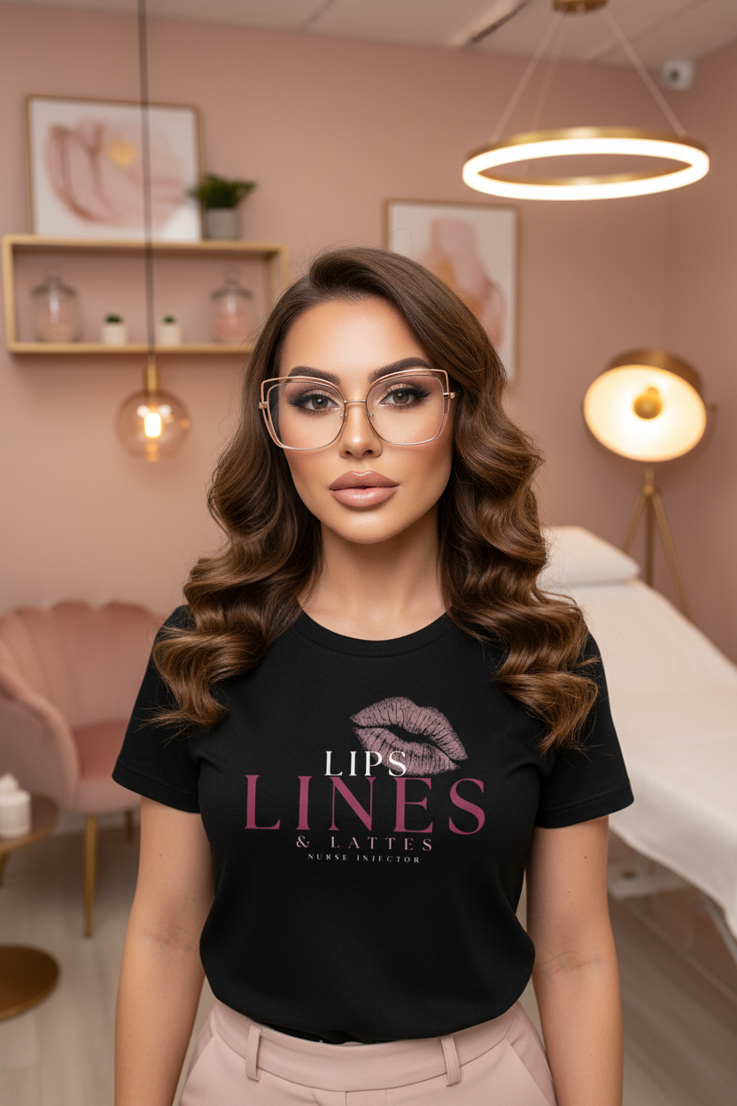 Lips, Lines & Lattes Women's Relaxed Tee | XII